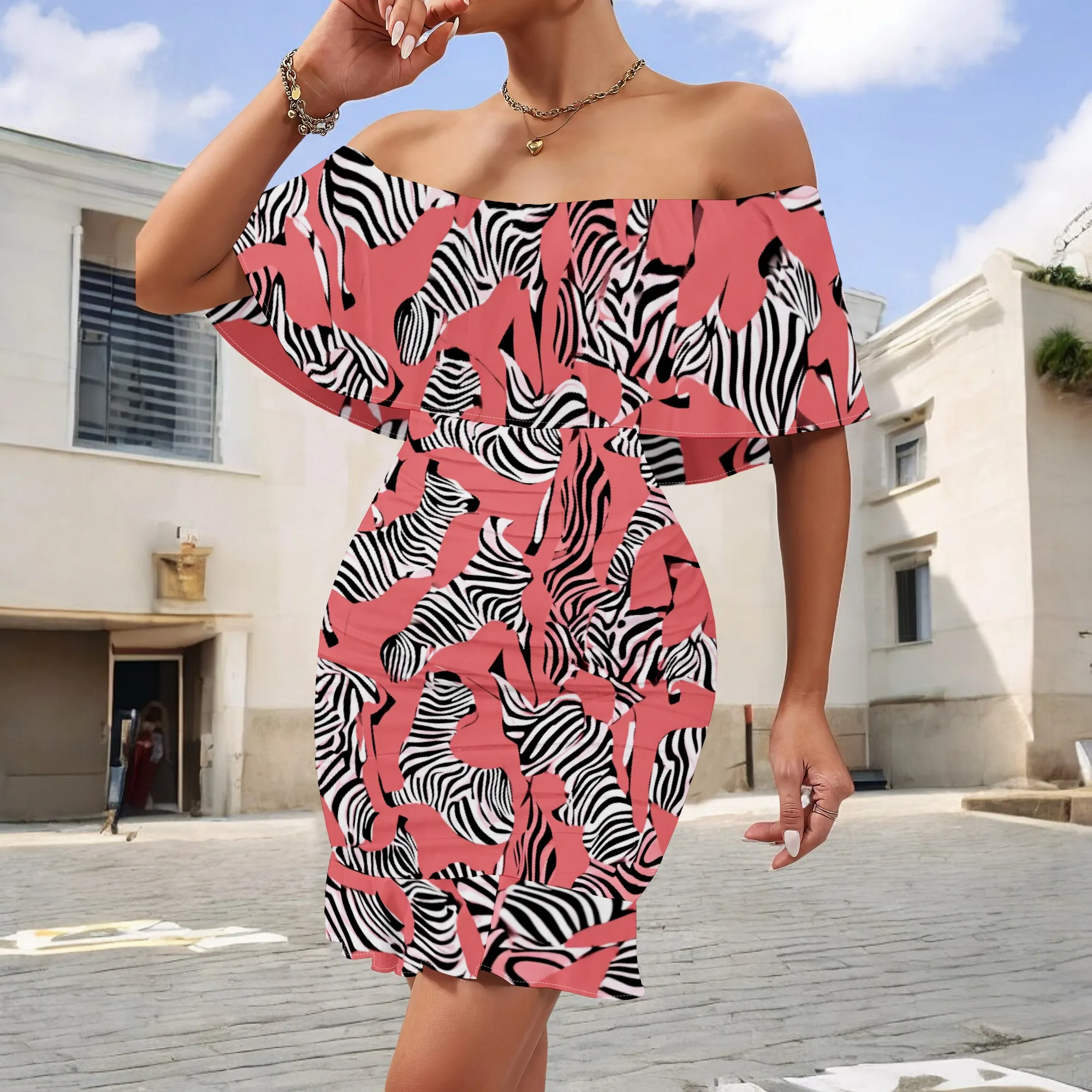 Afro Woman Print Off Shoulder Mini Dress Plus Size Ruffle Bodycon African Style Cultural Party Outfit 2025 S-3XL
Afro Woman Print Off Shoulder Mini Dress Plus Size Ruffle Bodycon African Style Cultural Party Outfit 2025 S-3XL
