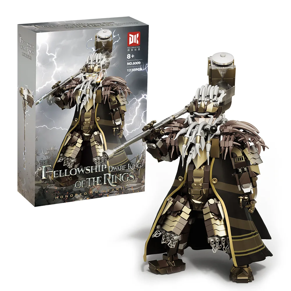 1238PCS CLassic Movies Series The Ring Guardian Dwarf King Collectible Model Decor Ornaments Building Blocks Educational Toy
1238PCS CLassic Movies Series The Ring Guardian Dwarf King Collectible Model Decor Ornaments Building Blocks Educational Toy