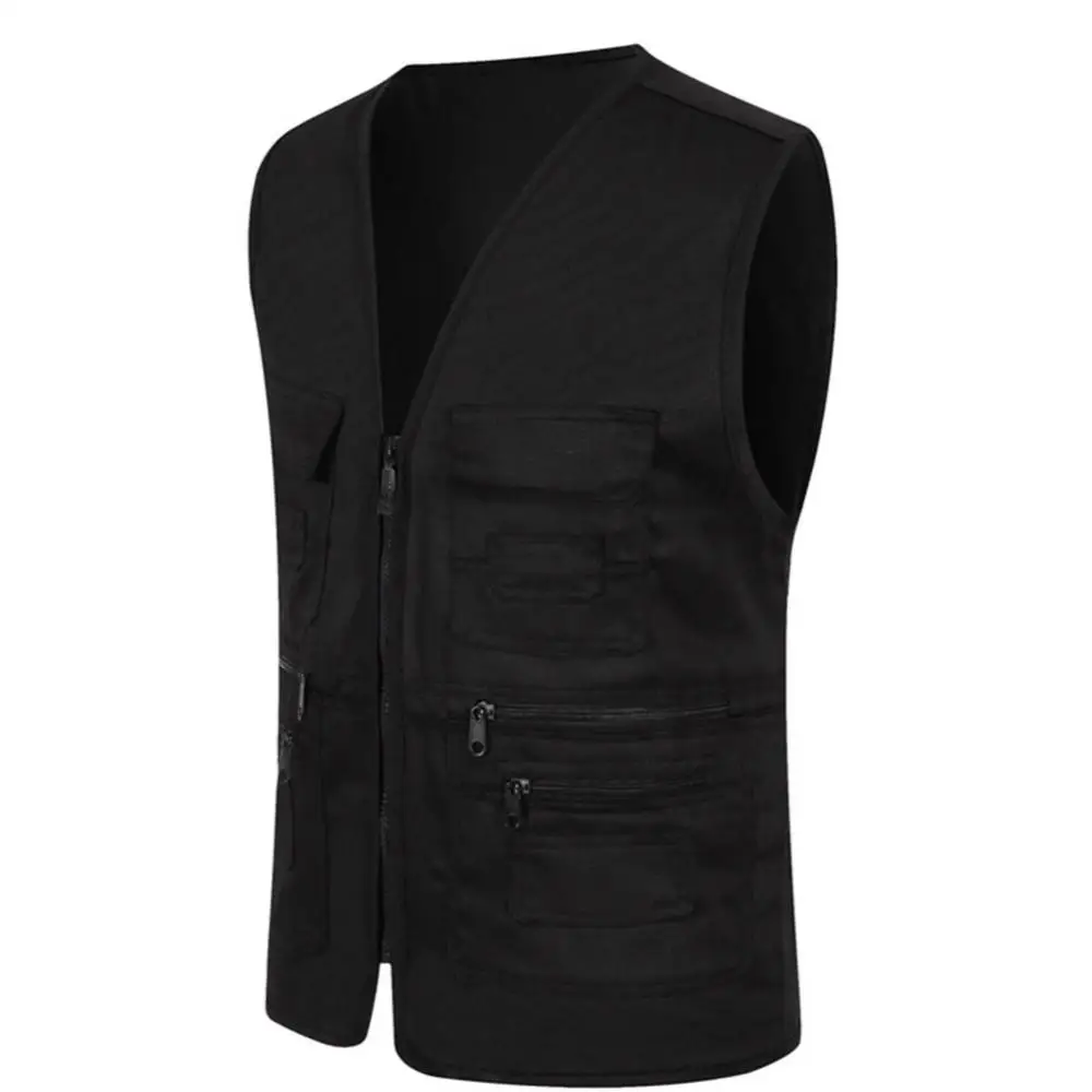Vest Jacket Solid Color Unisex Multi-Pocket Waistcoat Work Fishing Photography Vest Jacket
Vest Jacket Solid Color Unisex Multi-Pocket Waistcoat Work Fishing Photography Vest Jacket