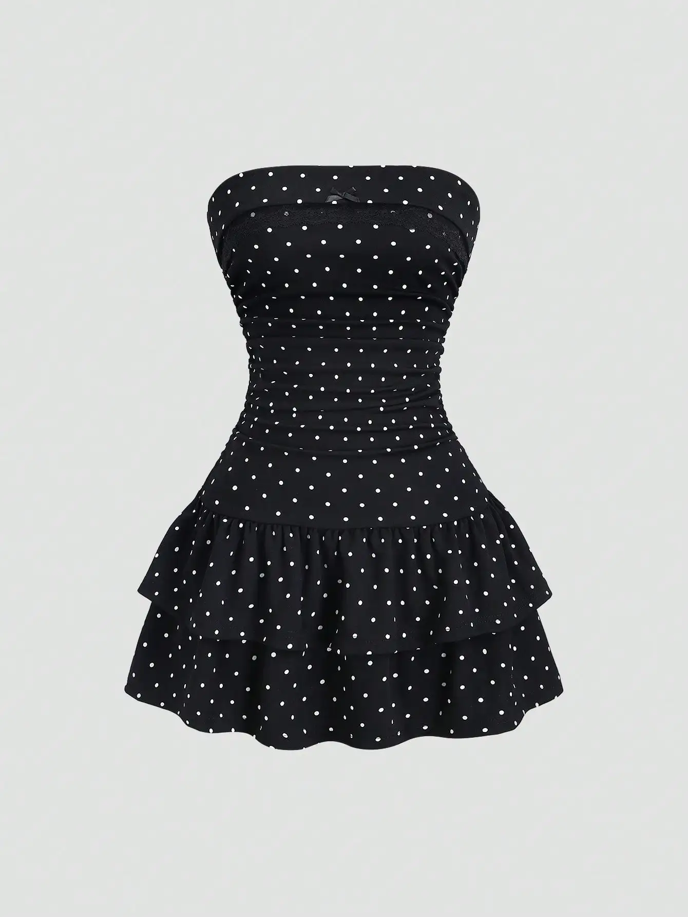 Sweetra New Winter French Fashion Polka Dot Lace Ruffle Bow Design Office Commute Casual Cute Sweet Style Strapless Bodycon Cinc
Sweetra New Winter French Fashion Polka Dot Lace Ruffle Bow Design Office Commute Casual Cute Sweet Style Strapless Bodycon Cinc