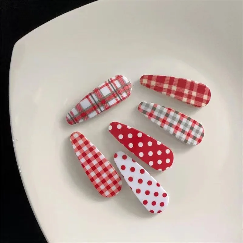 6pc Sweetlt Plaid Dot Cute College Style BB Hairpin Hair Side Clips for Girls Women Korean Hair Accessories
6pc Sweetlt Plaid Dot Cute College Style BB Hairpin Hair Side Clips for Girls Women Korean Hair Accessories