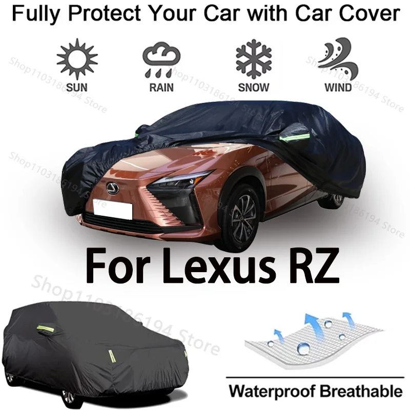 Полный автомобильный чехол для Lexus RZ, наружное защитное снаряжение, защита от снега, солнцезащитный козырек, водонепроницаемые и пыленепроницаемые автомобильные аксессуары
Полный автомобильный чехол для Lexus RZ, наружное защитное снаряжение, защита от снега, солнцезащитный козырек, водонепроницаемые и пыленепроницаемые автомобильные аксессуары