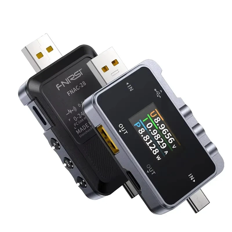 FNIRSI FNAC-28 2 IN 1 Type-C USB Tester Digital Voltmeter Ammeter Amperimetor Voltage Current Meter Power Bank Charger Measure
FNIRSI FNAC-28 2 IN 1 Type-C USB Tester Digital Voltmeter Ammeter Amperimetor Voltage Current Meter Power Bank Charger Measure