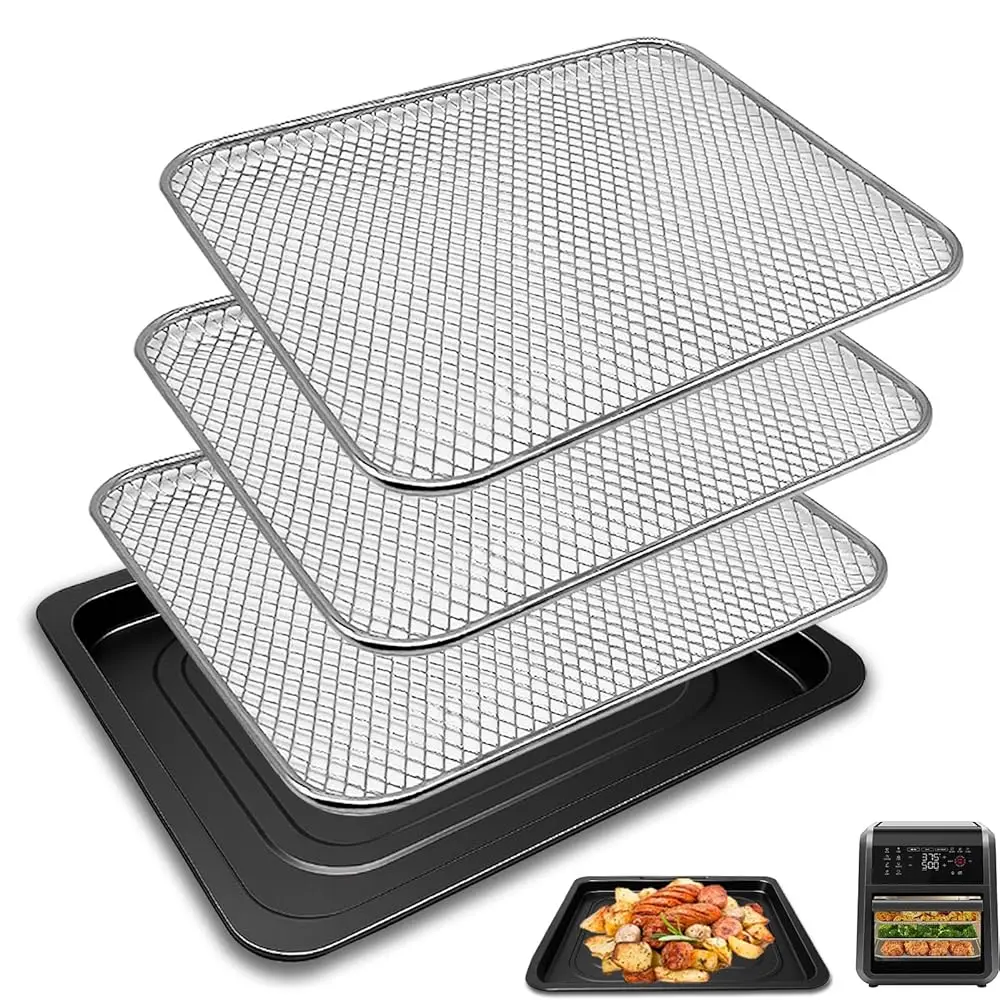 Air Fryer Drip Tray for Chefman 12 Quart 6 In 1 digital Countertop Convection Oven, 4 Pieces Set Food Grade Air Fryer Access
Air Fryer Drip Tray for Chefman 12 Quart 6 In 1 digital Countertop Convection Oven, 4 Pieces Set Food Grade Air Fryer Access