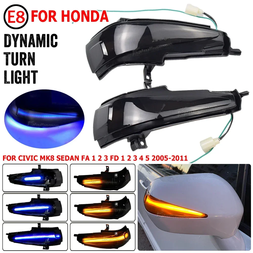 2X Dynamic Blinker LED Turn Signal Light Indicator Side Mirror Lamp For Honda Civic Mk8 Sedan FD1 FD2 FD3 for Civic 2D 4D
2X Dynamic Blinker LED Turn Signal Light Indicator Side Mirror Lamp For Honda Civic Mk8 Sedan FD1 FD2 FD3 for Civic 2D 4D