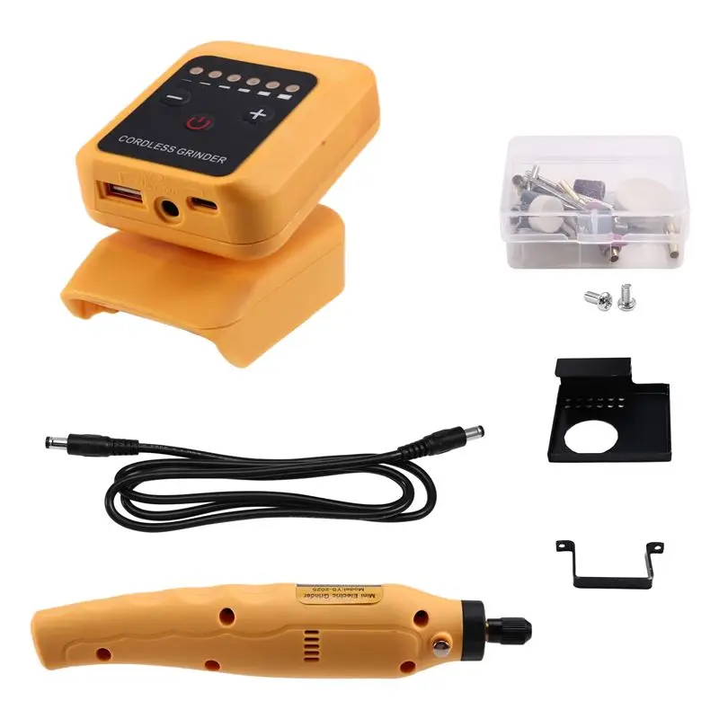 Lightweight Versatile 80W Electric Grinder Kit For 18V-21V Battery, DIY Rechargeable Tool With Up To 18000Rpm Speed
Lightweight Versatile 80W Electric Grinder Kit For 18V-21V Battery, DIY Rechargeable Tool With Up To 18000Rpm Speed
