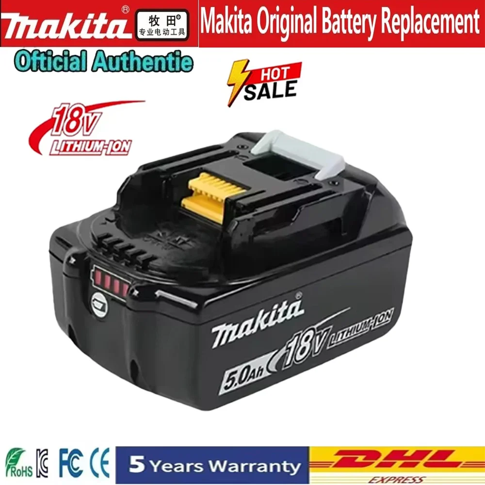 Оригинальная батарея Makita 18 В, 6,0 Ач, 18650, аккумуляторная батарея для замены Makita BL1860B LXT400, используется для аккумулятора электроинструмента DTW700
Оригинальная батарея Makita 18 В, 6,0 Ач, 18650, аккумуляторная батарея для замены Makita BL1860B LXT400, используется для аккумулятора электроинструмента DTW700