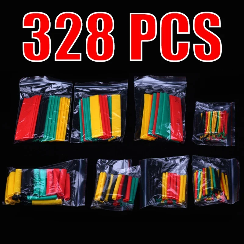 328 PCS,Polyolefin Shrinking Assorted Heat Shrink Tube Wire Cable Insulated Sleeving Tubing Set 2:1 Waterproof Pipe Sleeve
328 PCS,Polyolefin Shrinking Assorted Heat Shrink Tube Wire Cable Insulated Sleeving Tubing Set 2:1 Waterproof Pipe Sleeve