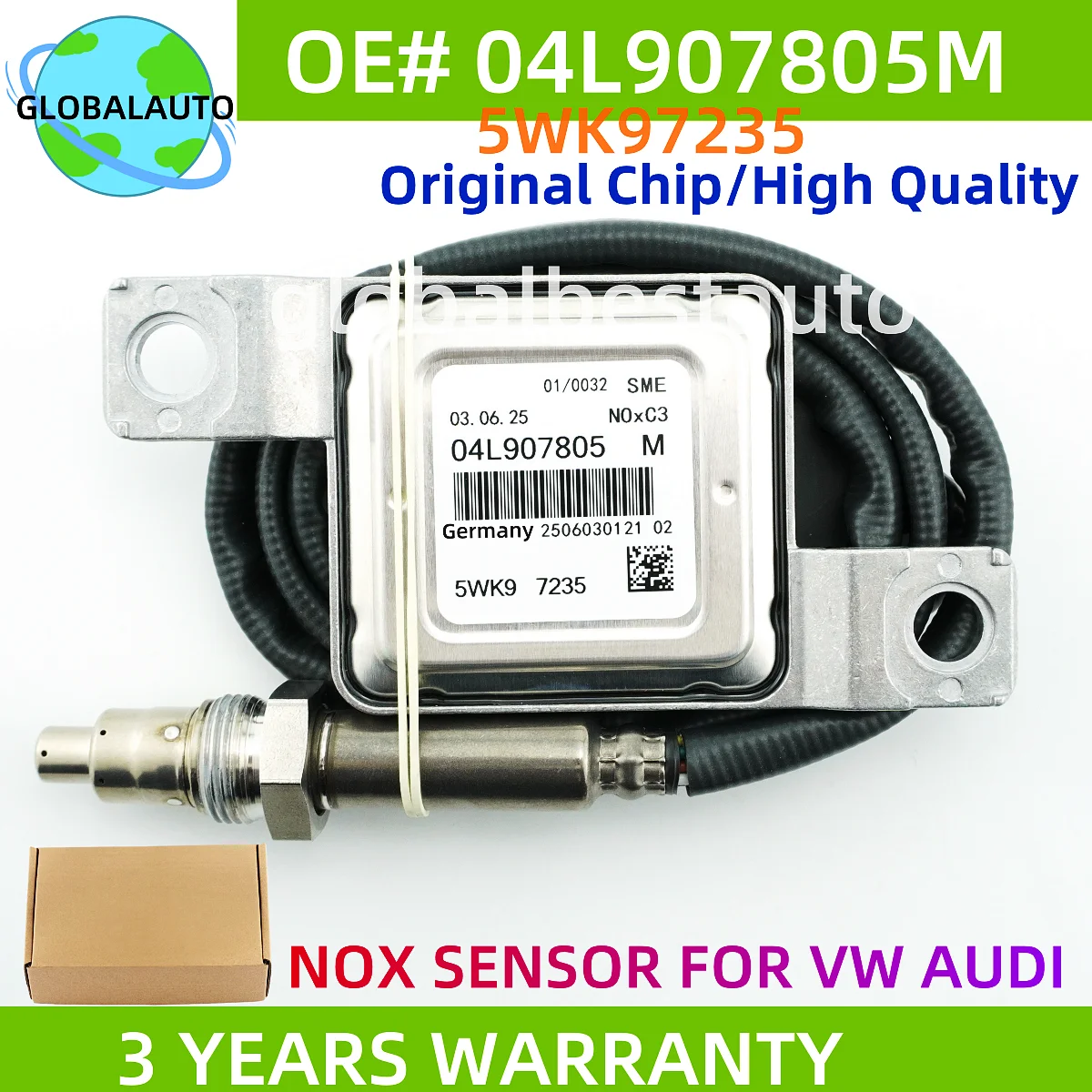 04L907805M 5WK97235 High Quality NEW Nitrogen Oxide NOX Sensor For VW T6 Multivan Transporter 6 MK6 2.0 TDI 2015-2019
04L907805M 5WK97235 High Quality NEW Nitrogen Oxide NOX Sensor For VW T6 Multivan Transporter 6 MK6 2.0 TDI 2015-2019