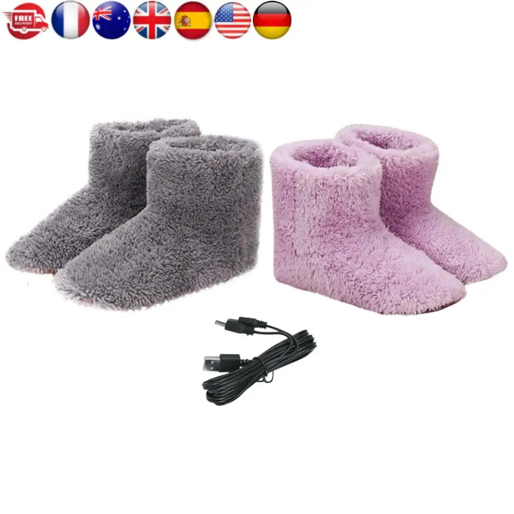 Women Men Rechargeable Foot Warmer Washable USB Heated Shoes Warm Plush Shoes for Cold Weather
Women Men Rechargeable Foot Warmer Washable USB Heated Shoes Warm Plush Shoes for Cold Weather