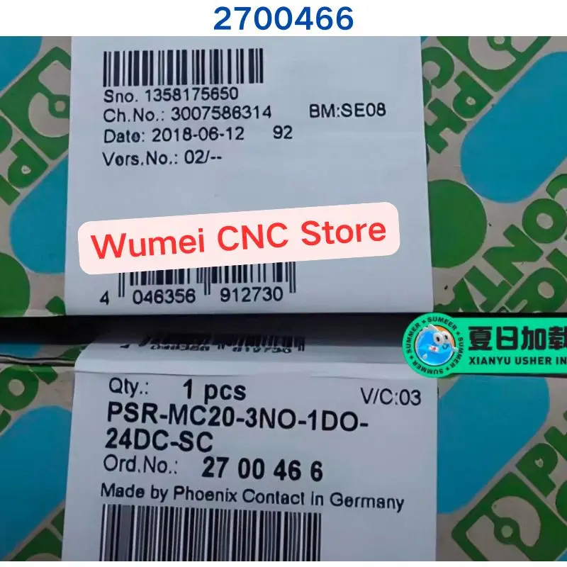 Совершенно новое реле PHOENIX PSR-MC20-3NO-1DO-24DC-SC 2700466 1 шт.
Совершенно новое реле PHOENIX PSR-MC20-3NO-1DO-24DC-SC 2700466 1 шт.