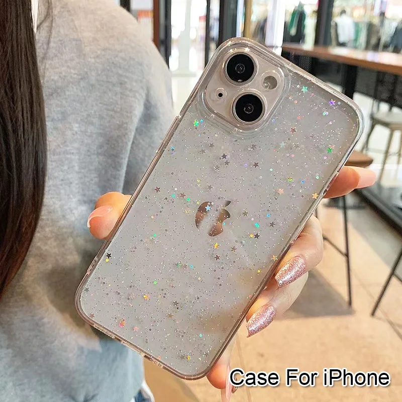 Glitter Star Phone Case For IPhone 16 15 14 13 12 11 Pro Max Clear Soft Silicone Cover
Glitter Star Phone Case For IPhone 16 15 14 13 12 11 Pro Max Clear Soft Silicone Cover