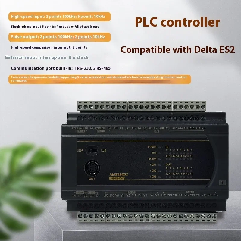 Delta ES2 DVP PLC Programmable Controller 16/24/32/40/60 200R/200T Compatible Automation
Delta ES2 DVP PLC Programmable Controller 16/24/32/40/60 200R/200T Compatible Automation