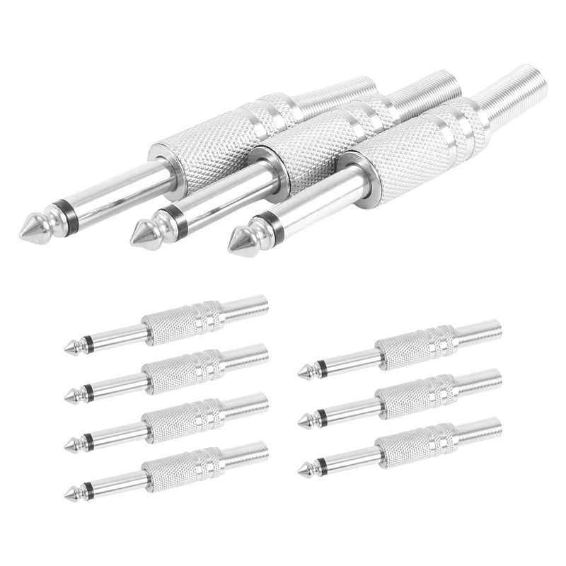 AEE7-6.35Mm Mono Amplifier Plug 1/4Inch Male Mono Monaural Jack Audio Cable Connector Plug Microphone Audio Connectors 10Pcs
AEE7-6.35Mm Mono Amplifier Plug 1/4Inch Male Mono Monaural Jack Audio Cable Connector Plug Microphone Audio Connectors 10Pcs