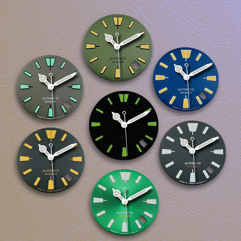  Best sellers 28.5mm S Logo Abalone X007 dial Green Noctilucentnt Fit NH35 4R35 Movement Watch Modification Accessories
Best sellers 28.5mm S Logo Abalone X007 dial Green Noctilucentnt Fit NH35 4R35 Movement Watch Modification Accessories