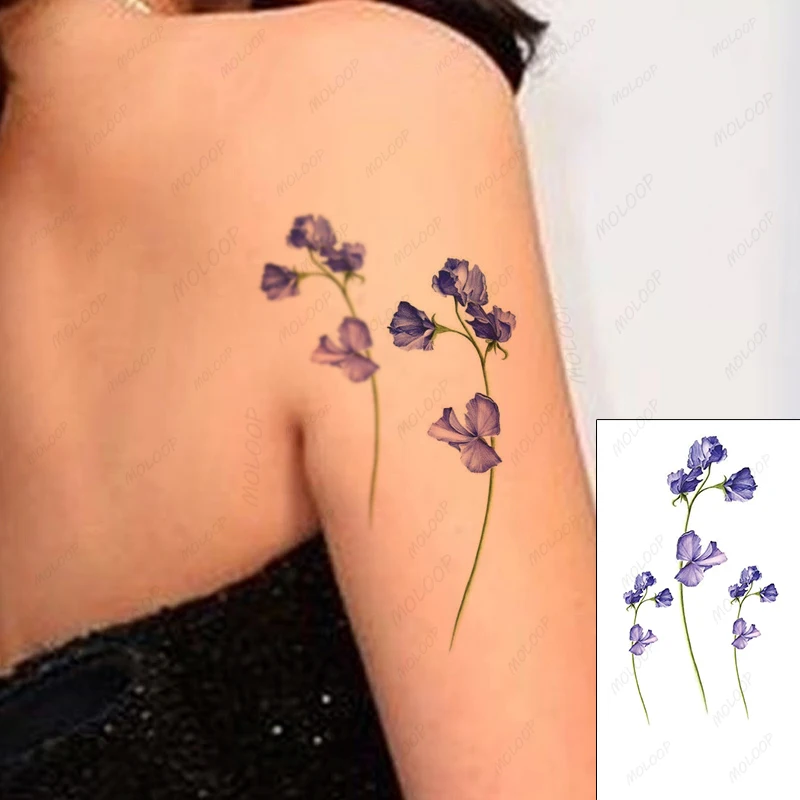 Purple Morning Glory Temporary Tattoo Stickers Sexy Pattern Deign Fake Tatto Waterproof Tatoo Leg Arm Small Size for Women Girl
Purple Morning Glory Temporary Tattoo Stickers Sexy Pattern Deign Fake Tatto Waterproof Tatoo Leg Arm Small Size for Women Girl