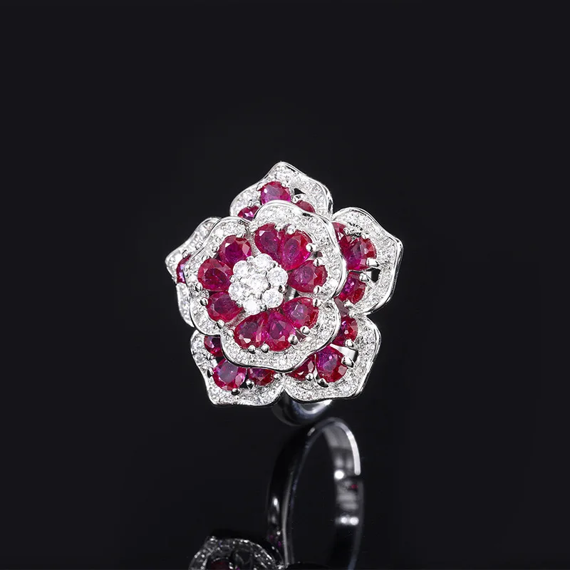 Top Quality Bling Bling Red/Green Cubic Zirconia Flower Rings for Women Wedding Engagement Fine Jewelry
Top Quality Bling Bling Red/Green Cubic Zirconia Flower Rings for Women Wedding Engagement Fine Jewelry
