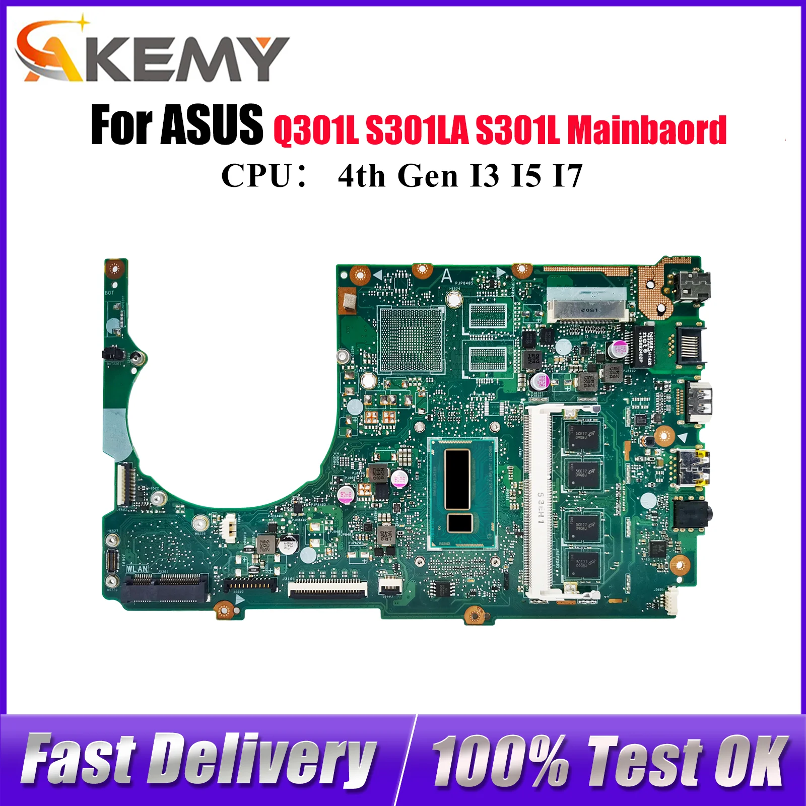 S301LA Материнская плата для ноутбука ASUS VivoBook S301LP Q301L S301LA S301L Материнская плата для ноутбука с процессором I3 I5 I7 100% tests OK быстрая доставка
S301LA Материнская плата для ноутбука ASUS VivoBook S301LP Q301L S301LA S301L Материнская плата для ноутбука с процессором I3 I5 I7 100% tests OK быстрая доставка