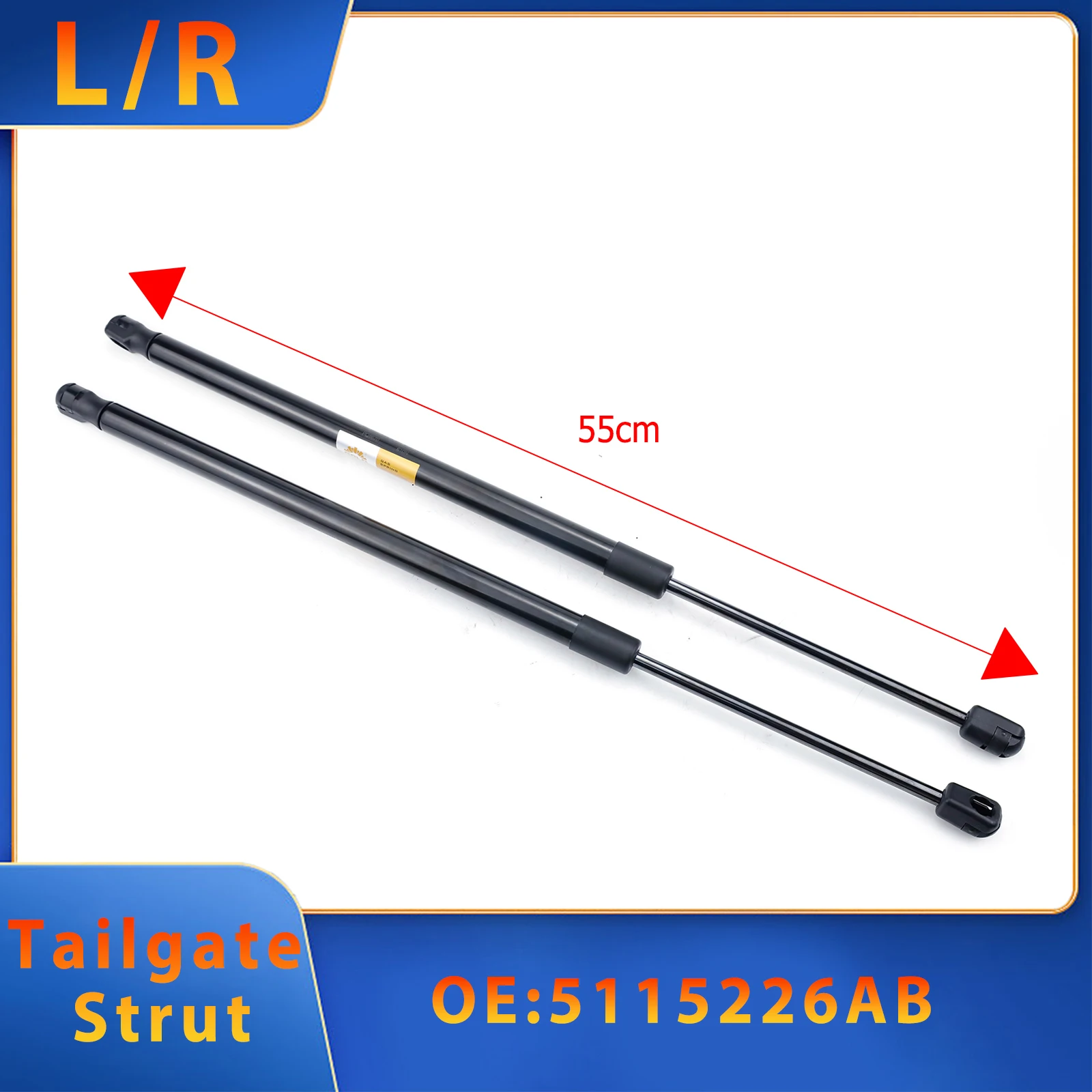 2PCS Tailgate Gas Spring Strut For JEEP Compass MK49 2006-2017 2.0L 2.4L 5115226AB High-Quality Car Accessories
2PCS Tailgate Gas Spring Strut For JEEP Compass MK49 2006-2017 2.0L 2.4L 5115226AB High-Quality Car Accessories