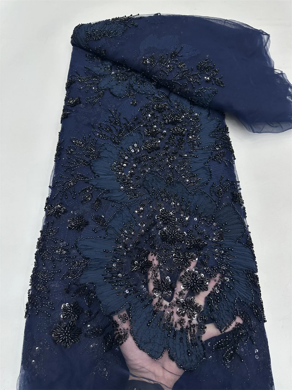 Luxury African Mesh Lace Sequin Fabric,For Sewing,Clothes,Beaded,Tulle,Wedding Dresses,Embroidery,Fabrics By The Meter,5 Yards
Luxury African Mesh Lace Sequin Fabric,For Sewing,Clothes,Beaded,Tulle,Wedding Dresses,Embroidery,Fabrics By The Meter,5 Yards