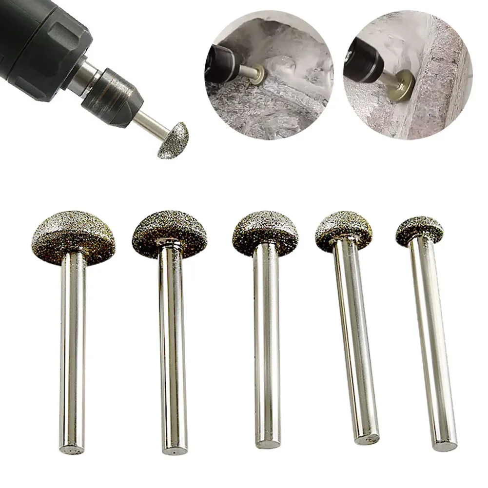 1pcs Hemispherical Diamond Burr Carving Grinding Bit 6mm Shank For Engraving Polishing Glass Jade Ceramic Rotary Tools
1pcs Hemispherical Diamond Burr Carving Grinding Bit 6mm Shank For Engraving Polishing Glass Jade Ceramic Rotary Tools