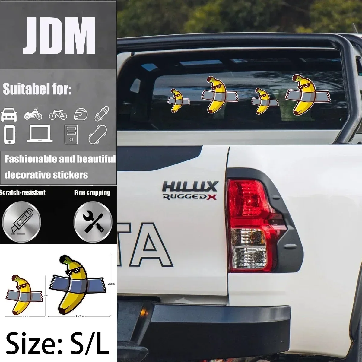 JDM Смешные бананы светоотражающие наклейки для автомобиля Декор для мотоцикла скутера лобовое стекло топливный бак задняя деталь
JDM Смешные бананы светоотражающие наклейки для автомобиля Декор для мотоцикла скутера лобовое стекло топливный бак задняя деталь