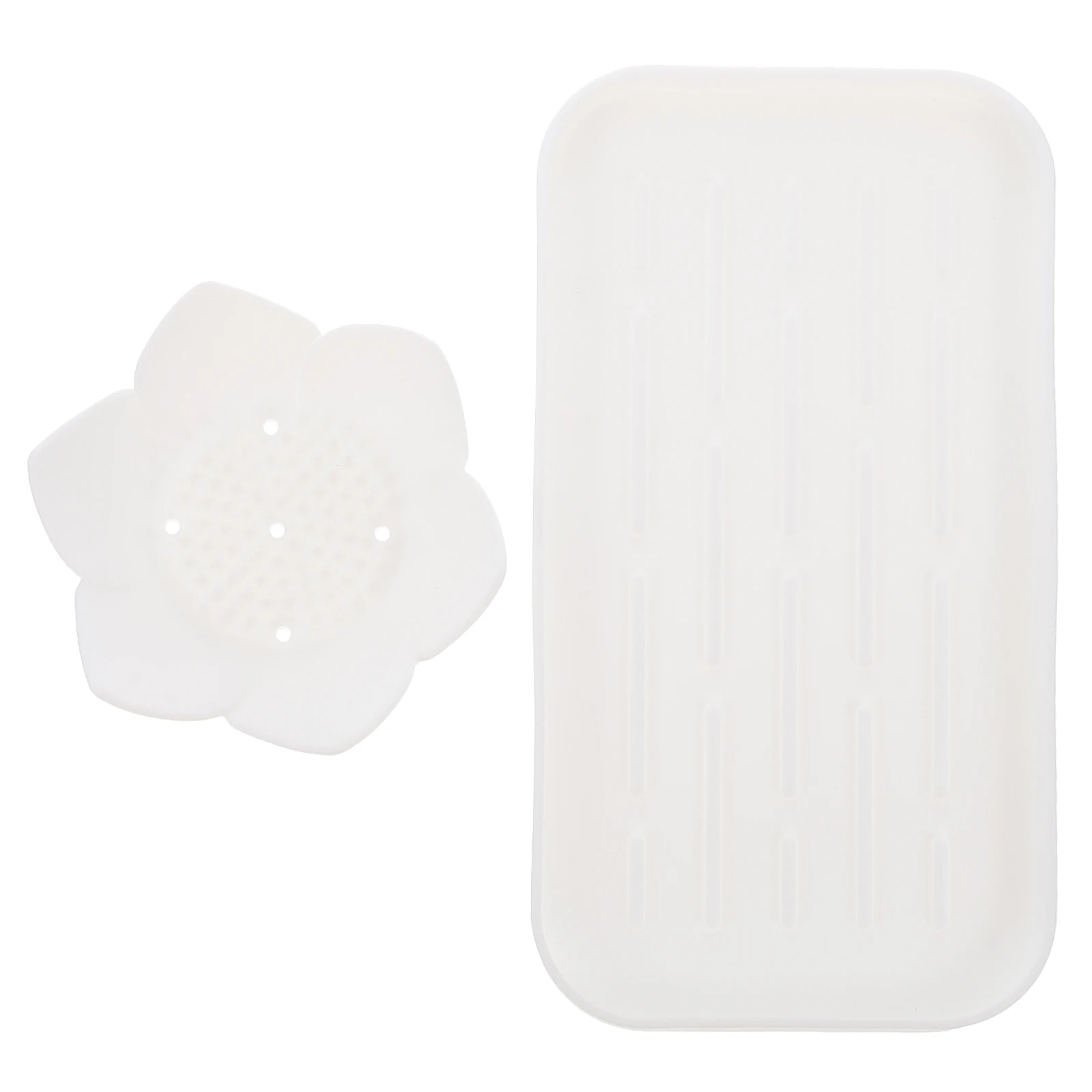 Silicone Soap Dish Container Modern Containers - Bathroom Counter Tray with Drainage Self Draining Holder Dispenser
Silicone Soap Dish Container Modern Containers - Bathroom Counter Tray with Drainage Self Draining Holder Dispenser