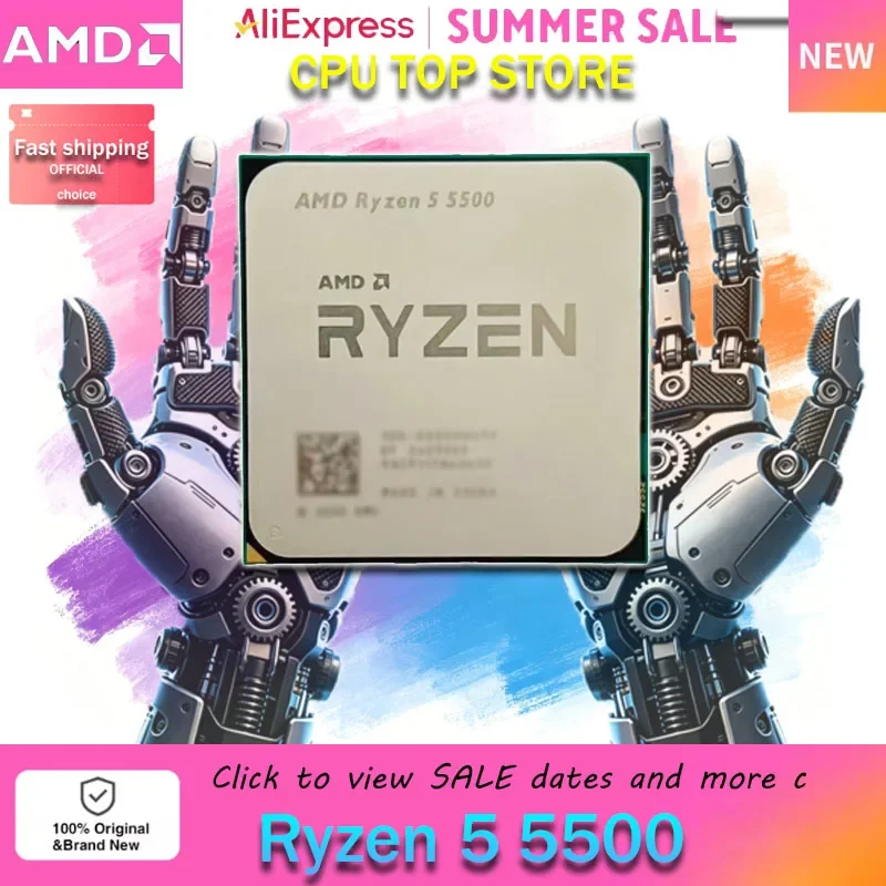 AMD Ryzen 5 5500 NEW 6-Core 12-Thread 65W 7NM L3=16M 3.6GHz Gaming Processor DDR4 R5 5500 Socket AM4 but Without Fan
AMD Ryzen 5 5500 NEW 6-Core 12-Thread 65W 7NM L3=16M 3.6GHz Gaming Processor DDR4 R5 5500 Socket AM4 but Without Fan