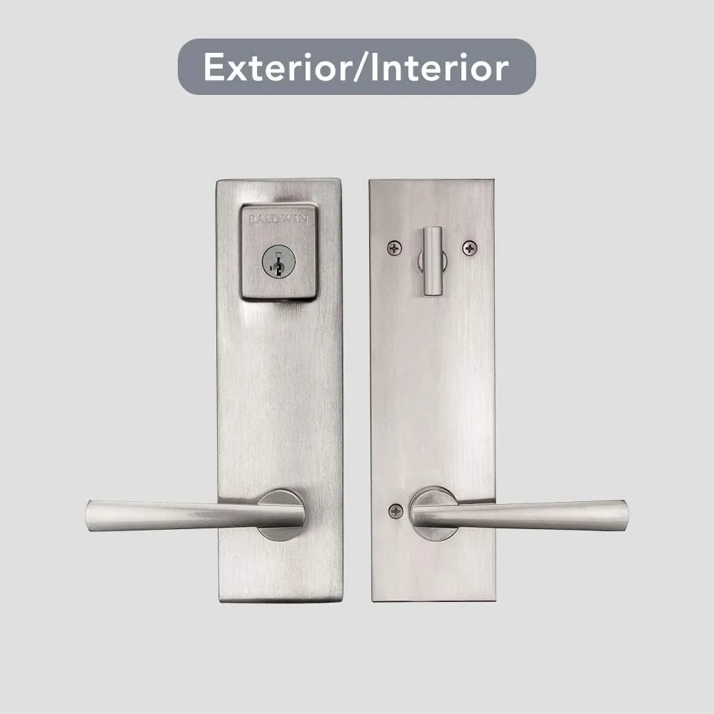 Modern SmartKey Security Front Door Handleset in Satin Nickel, Single Cylinder Slim Design for Easy Re-keying
Modern SmartKey Security Front Door Handleset in Satin Nickel, Single Cylinder Slim Design for Easy Re-keying