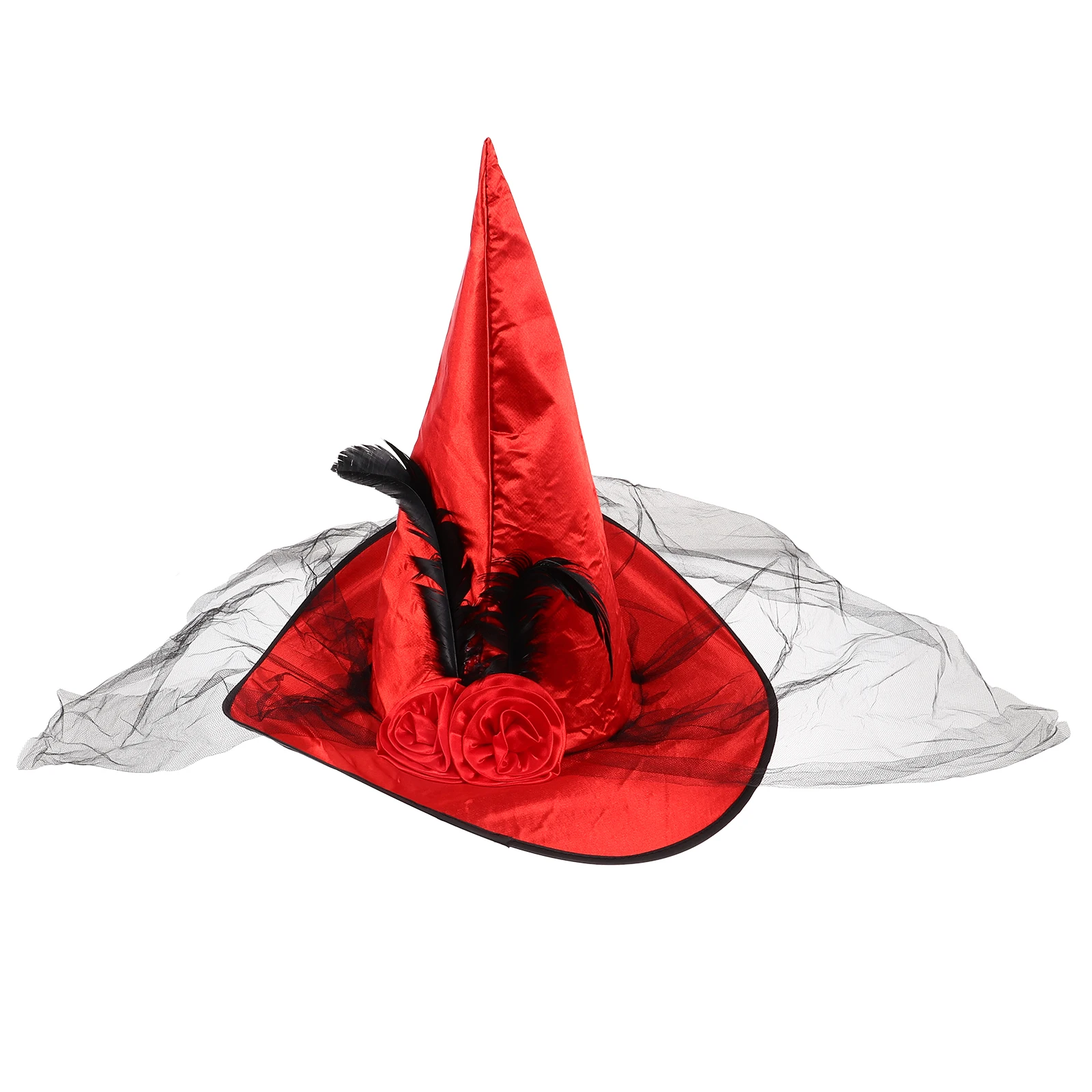 Witch Hat Red Rose Decor Durable Gauze Design Beautiful Masquerade Party Supplies Halloween Costume Props Festive Hat
Witch Hat Red Rose Decor Durable Gauze Design Beautiful Masquerade Party Supplies Halloween Costume Props Festive Hat