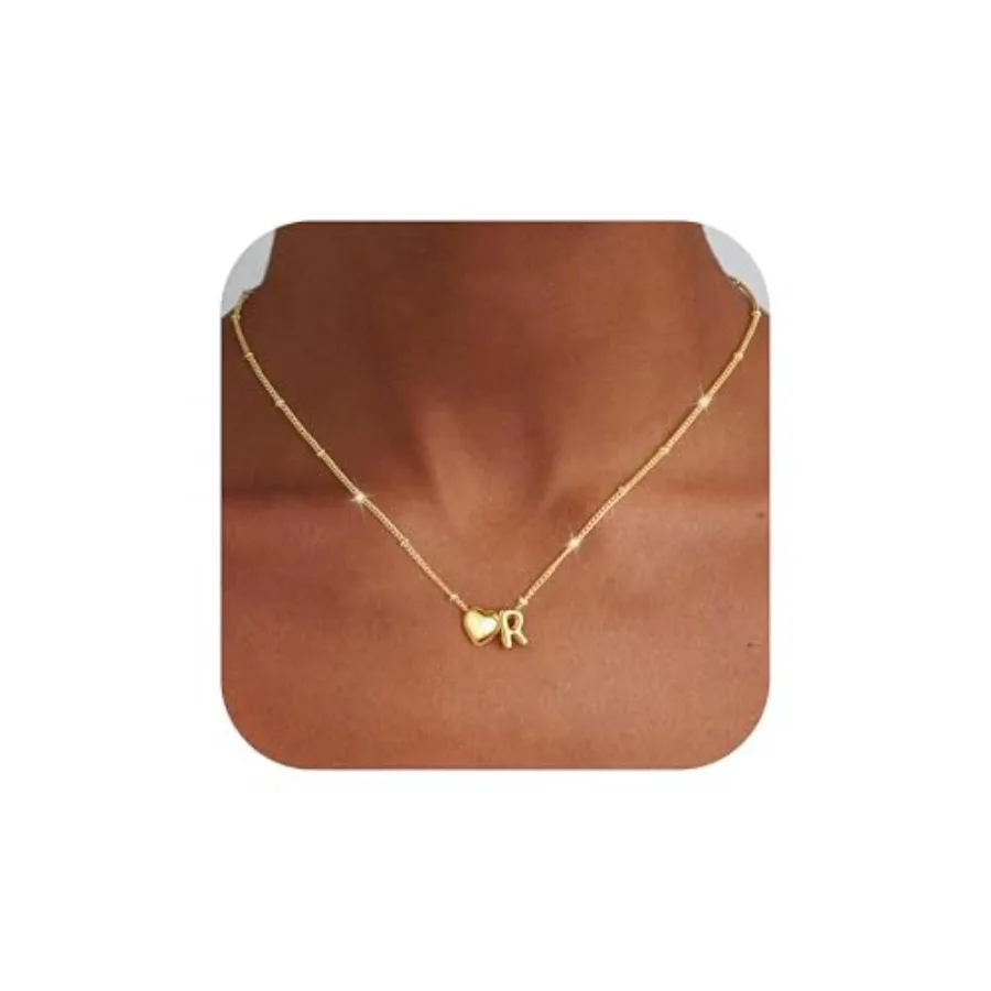 Ursteel Gifts for Teen Girls - Dainty 14K Gold Plated Initial Heart Necklace for Women Trendy, Tiny Letter A-Z Necklaces Person
Ursteel Gifts for Teen Girls - Dainty 14K Gold Plated Initial Heart Necklace for Women Trendy, Tiny Letter A-Z Necklaces Person