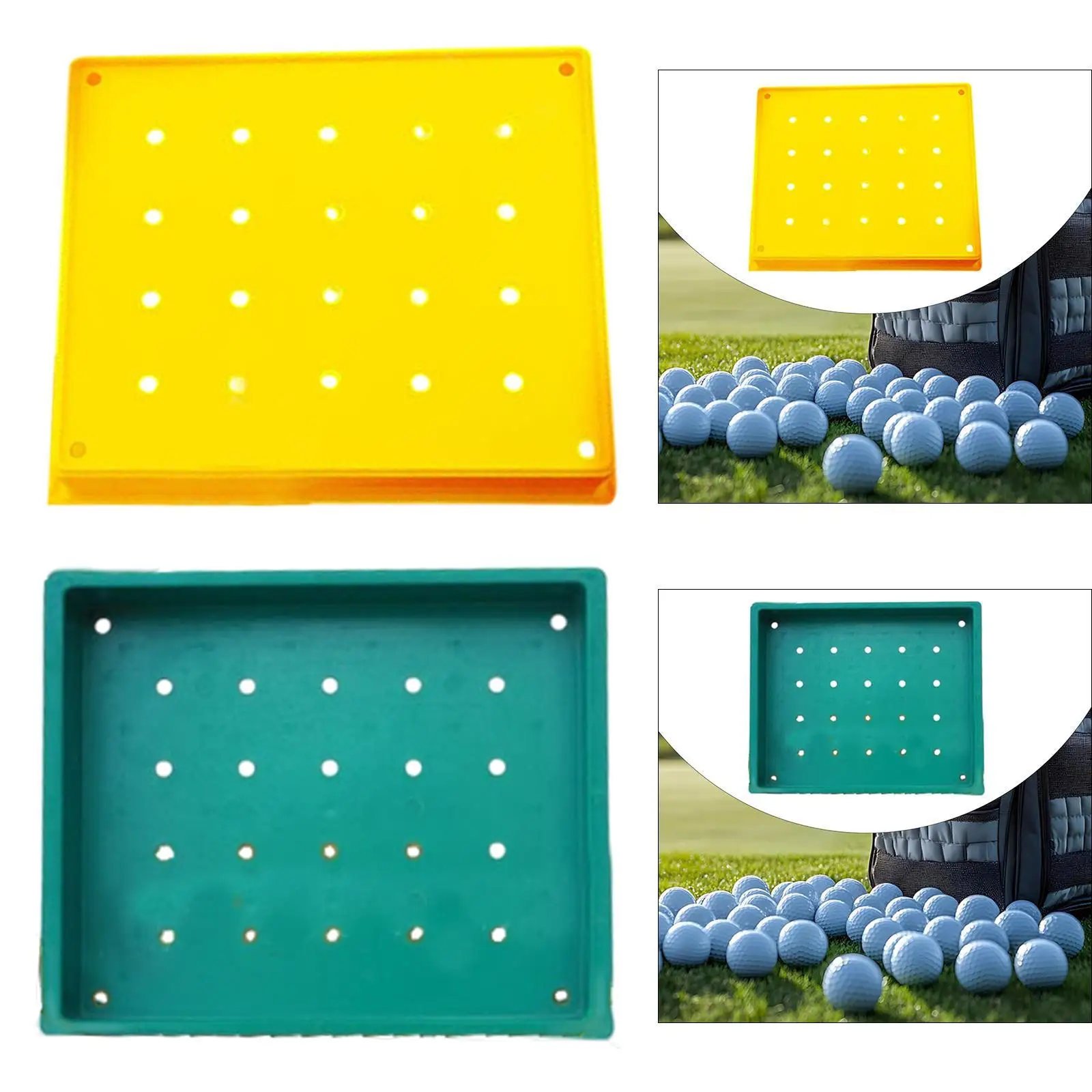 Golf Ball Dispenser Tray Container with Holes Training Aid Multifunctional Holder Dish Storage Box for Player Driving Range
Golf Ball Dispenser Tray Container with Holes Training Aid Multifunctional Holder Dish Storage Box for Player Driving Range