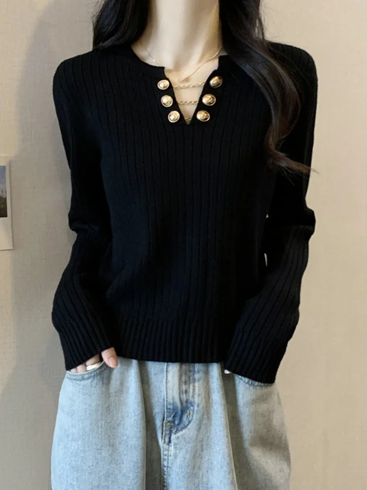 Oversized Design Sweaters V Neck Long Sleeve Patchwork Solid Color Pullover Fashion Elegant All Match Female Slim Women Clothing
Oversized Design Sweaters V Neck Long Sleeve Patchwork Solid Color Pullover Fashion Elegant All Match Female Slim Women Clothing