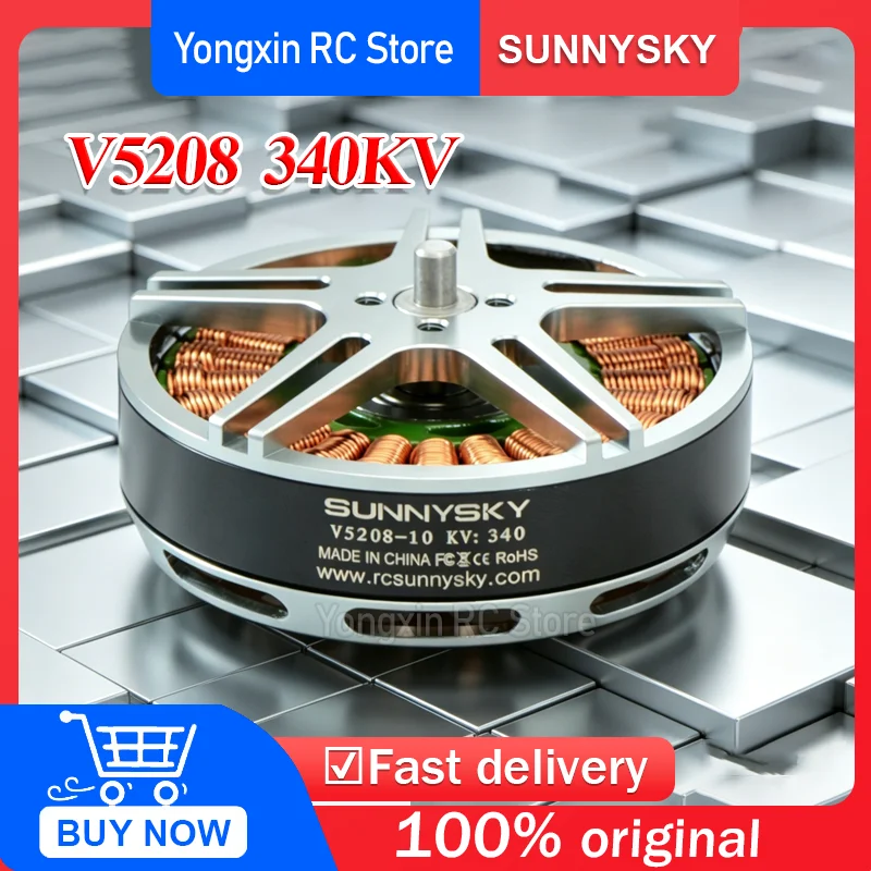 SunnySky V5208 340KV Brushless Motor for RC Multi-rotor Drone Aircraft Model
SunnySky V5208 340KV Brushless Motor for RC Multi-rotor Drone Aircraft Model