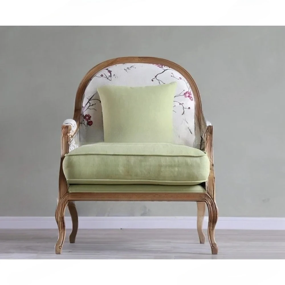 rural solid wood old fabric sofa chair high-end single sofa
rural solid wood old fabric sofa chair high-end single sofa