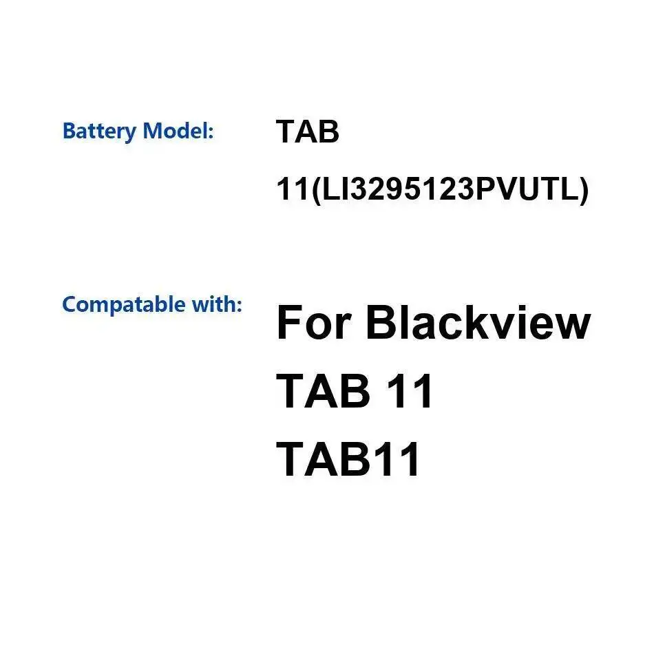 Прочный аккумулятор для планшета Blackview Tab 11 LI3295123PVUTL 6580 мАч 
Прочный аккумулятор для планшета Blackview Tab 11 LI3295123PVUTL 6580 мАч