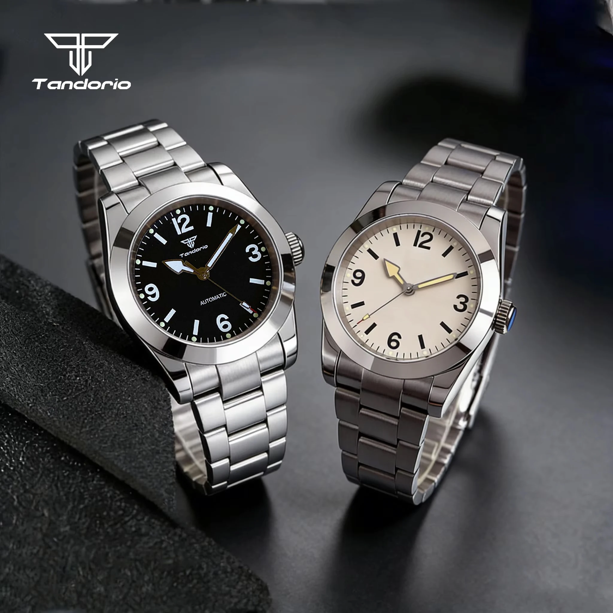 Tandorio NH35 Mechanical Business 39mm or 36mm Automatic Watch Miyota8215 Men's Explorer Wristwatch Sapphire Glass Glide Clasp
Tandorio NH35 Mechanical Business 39mm or 36mm Automatic Watch Miyota8215 Men's Explorer Wristwatch Sapphire Glass Glide Clasp