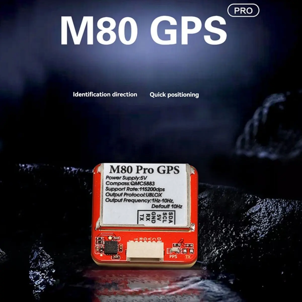 (A02R) M80 PRO GPS Module with QMC5883 Compass Quick Positioning for FPV Racing Drone Long Range
(A02R) M80 PRO GPS Module with QMC5883 Compass Quick Positioning for FPV Racing Drone Long Range