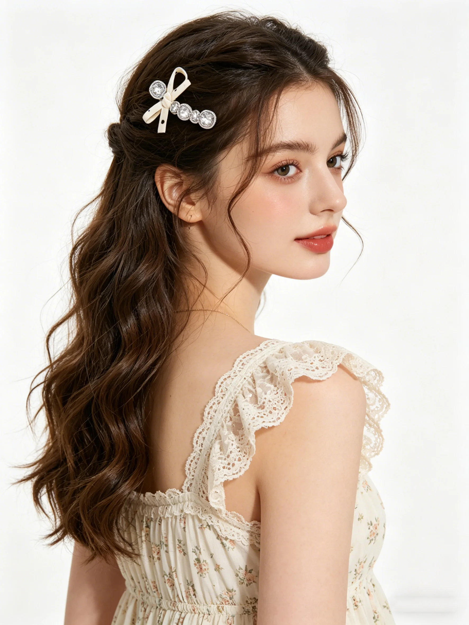 Luxury Crystal Bow Duckbill Hairpin Alloy Barrette Hair Clips Headwear Girl Hair Accessories Festival Gift
Luxury Crystal Bow Duckbill Hairpin Alloy Barrette Hair Clips Headwear Girl Hair Accessories Festival Gift