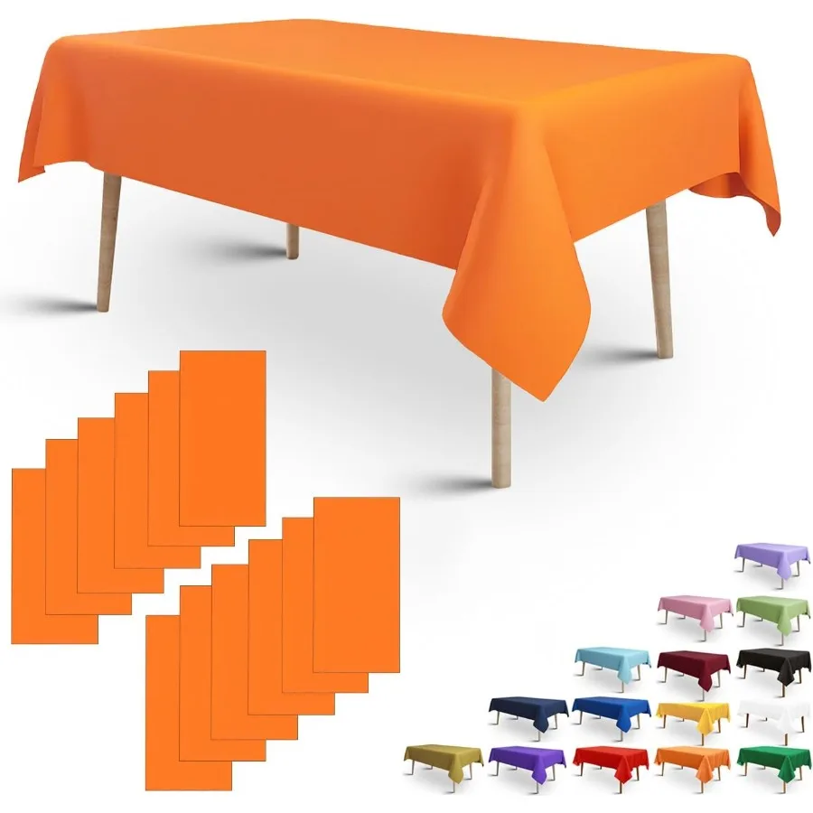 Orange Plastic Tablecloth Disposable Orange Table Cloths Plastic 54x108 Ih Size for 68 Foot Rectangle Table Indoor Outdoor Part
Orange Plastic Tablecloth Disposable Orange Table Cloths Plastic 54x108 Ih Size for 68 Foot Rectangle Table Indoor Outdoor Part