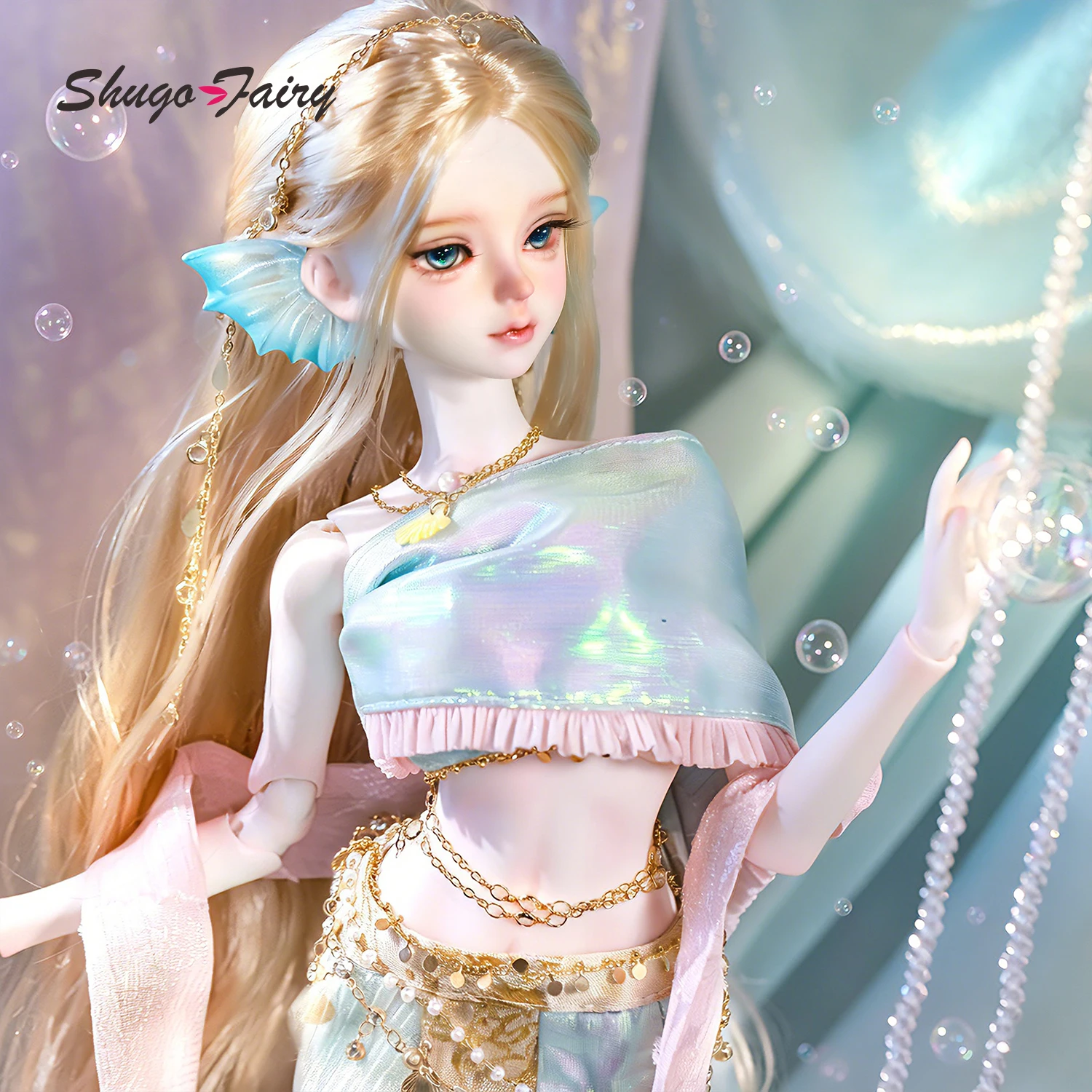 ShugaFairy Posey A BJD Doll 1/4 Fullset Mermaid Tidal Twins Theme Magnetic Elf Ears Outfit Ball Jointed Doll Birthday ToyFor
ShugaFairy Posey A BJD Doll 1/4 Fullset Mermaid Tidal Twins Theme Magnetic Elf Ears Outfit Ball Jointed Doll Birthday ToyFor