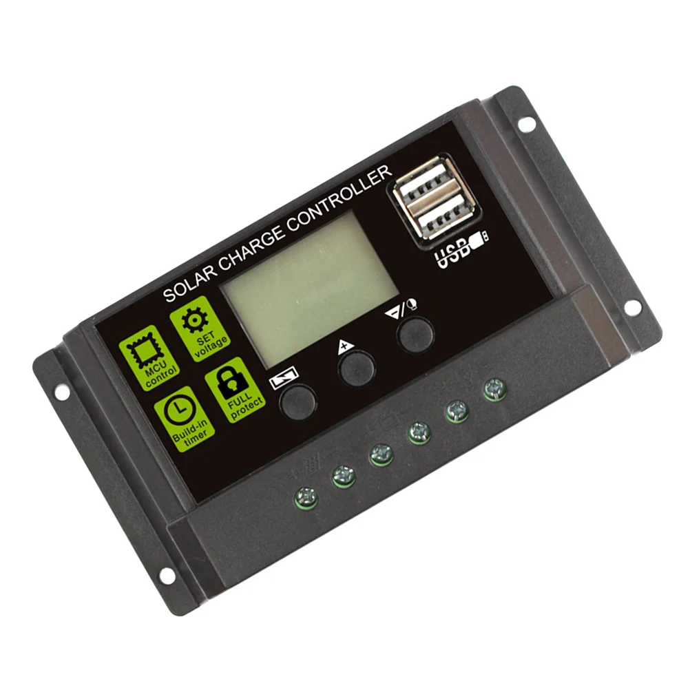 12V 24V Automatic Solar Controller 20A Intelligent Pwm Charge Regulator Solar Controller with Full Protection USB
12V 24V Automatic Solar Controller 20A Intelligent Pwm Charge Regulator Solar Controller with Full Protection USB