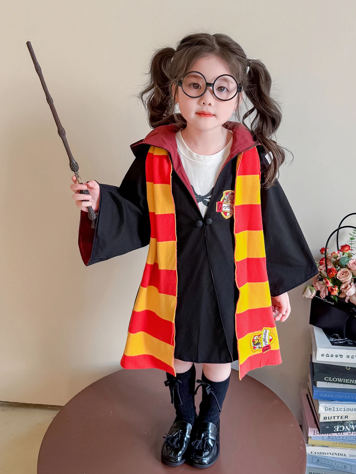 Girls' Magic Robe Jaet Spring Autumn loween Cosplay School Set Children's Wardrobe Casual Loose Fit Coat
Girls' Magic Robe Jaet Spring Autumn loween Cosplay School Set Children's Wardrobe Casual Loose Fit Coat