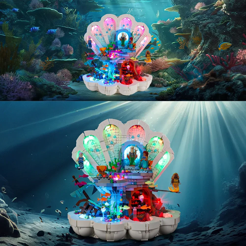 LED Light Kit For 43225 The Little Mermaid Royal Clam Building Blocks DIY Gift Toys Set (Not Included Blocks)
LED Light Kit For 43225 The Little Mermaid Royal Clam Building Blocks DIY Gift Toys Set (Not Included Blocks)