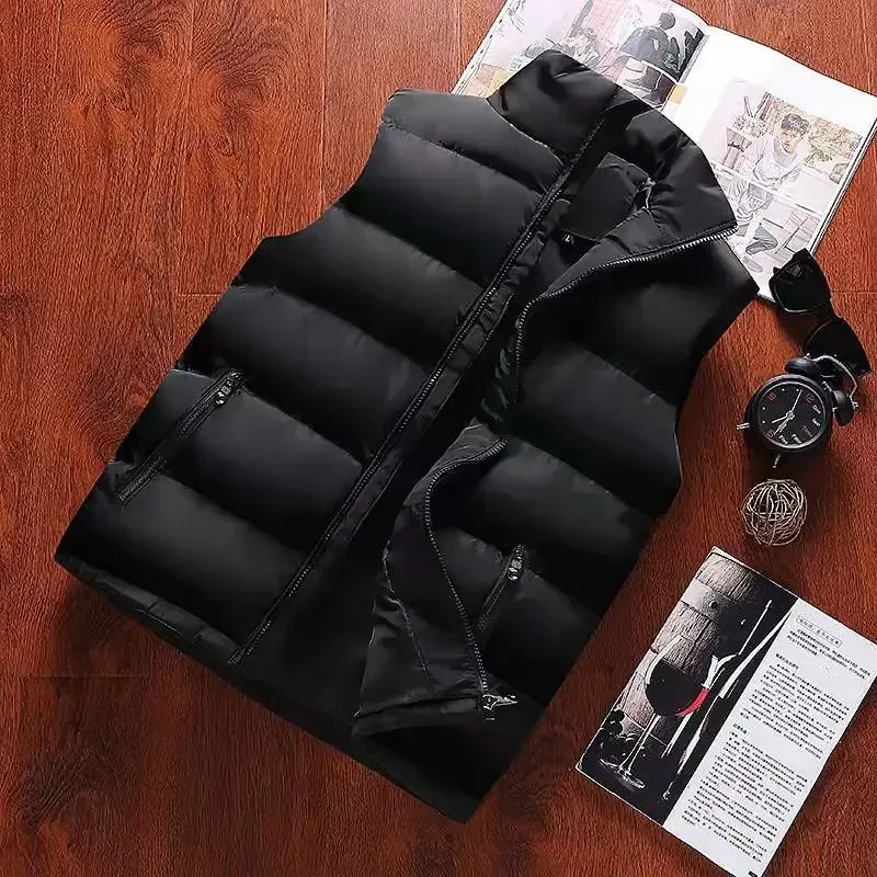 Mens Vest Jacket Warm Sleeveless Jackets Winter Waterproof Zipper Coat Autumn Stand-up Collar Casual Waistcoat Brand Clothing
Mens Vest Jacket Warm Sleeveless Jackets Winter Waterproof Zipper Coat Autumn Stand-up Collar Casual Waistcoat Brand Clothing