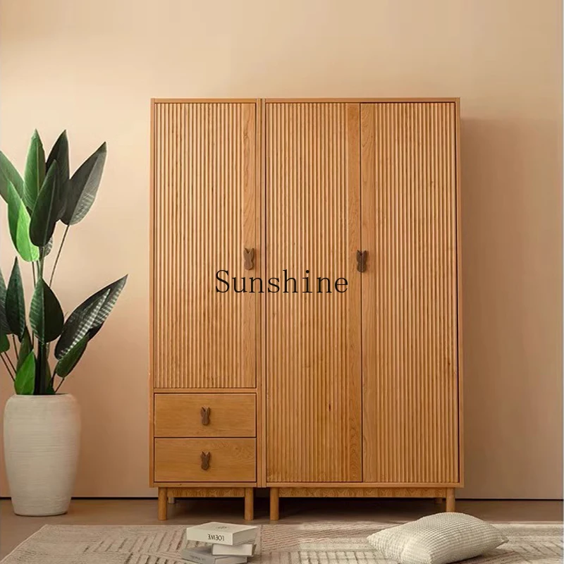 Nordic simple children's wardrobe solid wood bedroom storage locker small apartment
Nordic simple children's wardrobe solid wood bedroom storage locker small apartment