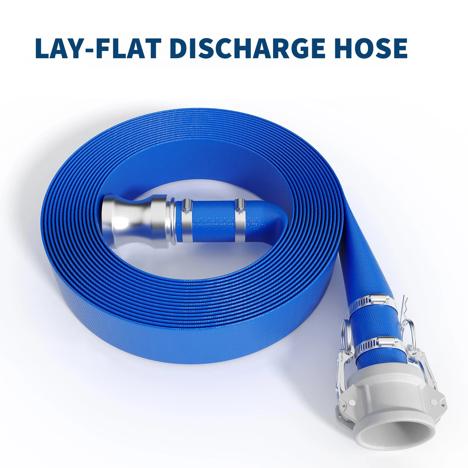 Heavy Duty Pool Backwash Hose with Aluminum Camlock Fittings or Not – Lay Flat PVC Water Discharge Pipe – Quick Connect – Kink-Resistant – 87 PSI – For Swimming Pools & Irrigation
Heavy Duty Pool Backwash Hose with Aluminum Camlock Fittings or Not – Lay Flat PVC Water Discharge Pipe – Quick Connect – Kink-Resistant – 87 PSI – For Swimming Pools & Irrigation