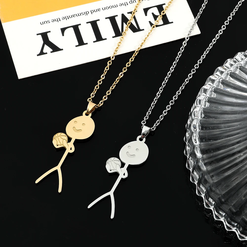 Fashion Hip Hop Funny Doodle Stainless Steel Pendant Necklace Gestures Jewelry for Women And Men Personality Accessories
Fashion Hip Hop Funny Doodle Stainless Steel Pendant Necklace Gestures Jewelry for Women And Men Personality Accessories