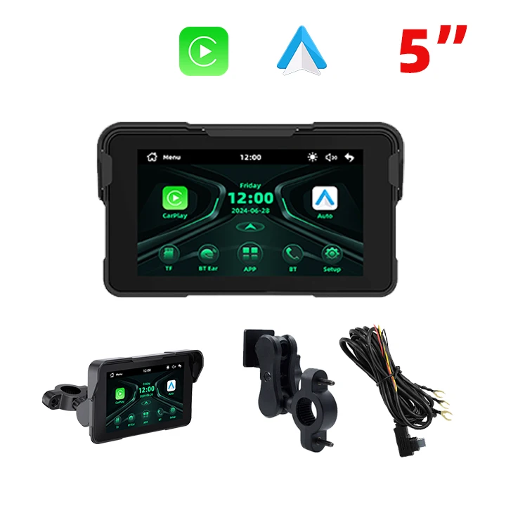 EKIY 5 Inch Linux waterproof Motorcycle Navigation Motorcycle Carplay Wireless CarPlay Android Auto Screen Motorcycle With TPMS
EKIY 5 Inch Linux waterproof Motorcycle Navigation Motorcycle Carplay Wireless CarPlay Android Auto Screen Motorcycle With TPMS