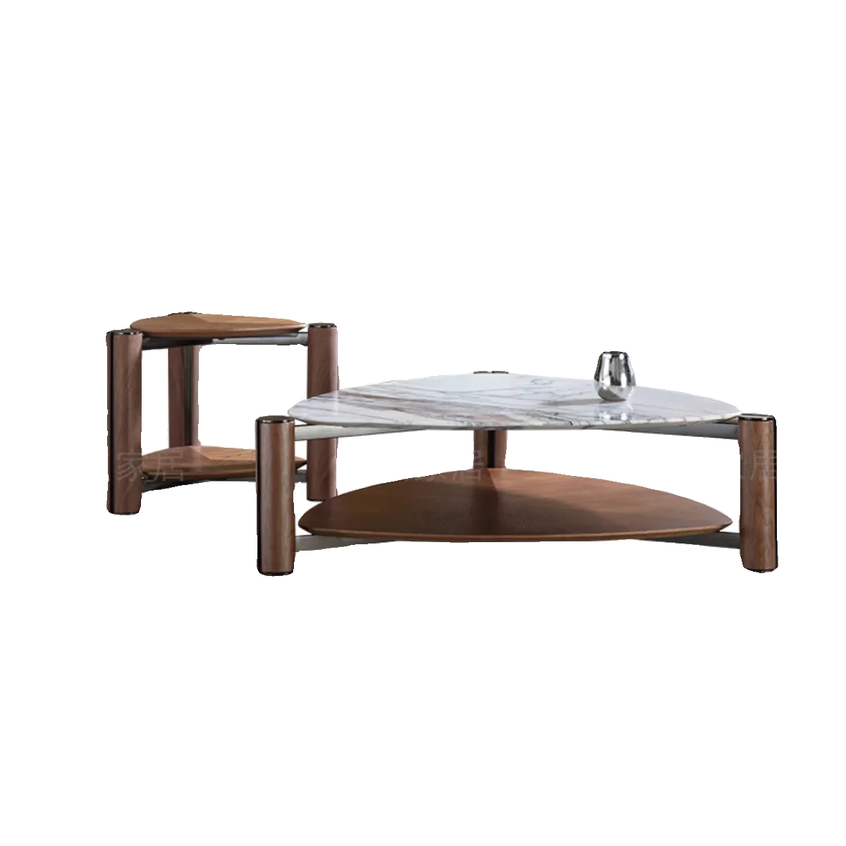 Italian minimalist designer creative marble coffee table light luxury triangular solid wood coffee table combination
Italian minimalist designer creative marble coffee table light luxury triangular solid wood coffee table combination